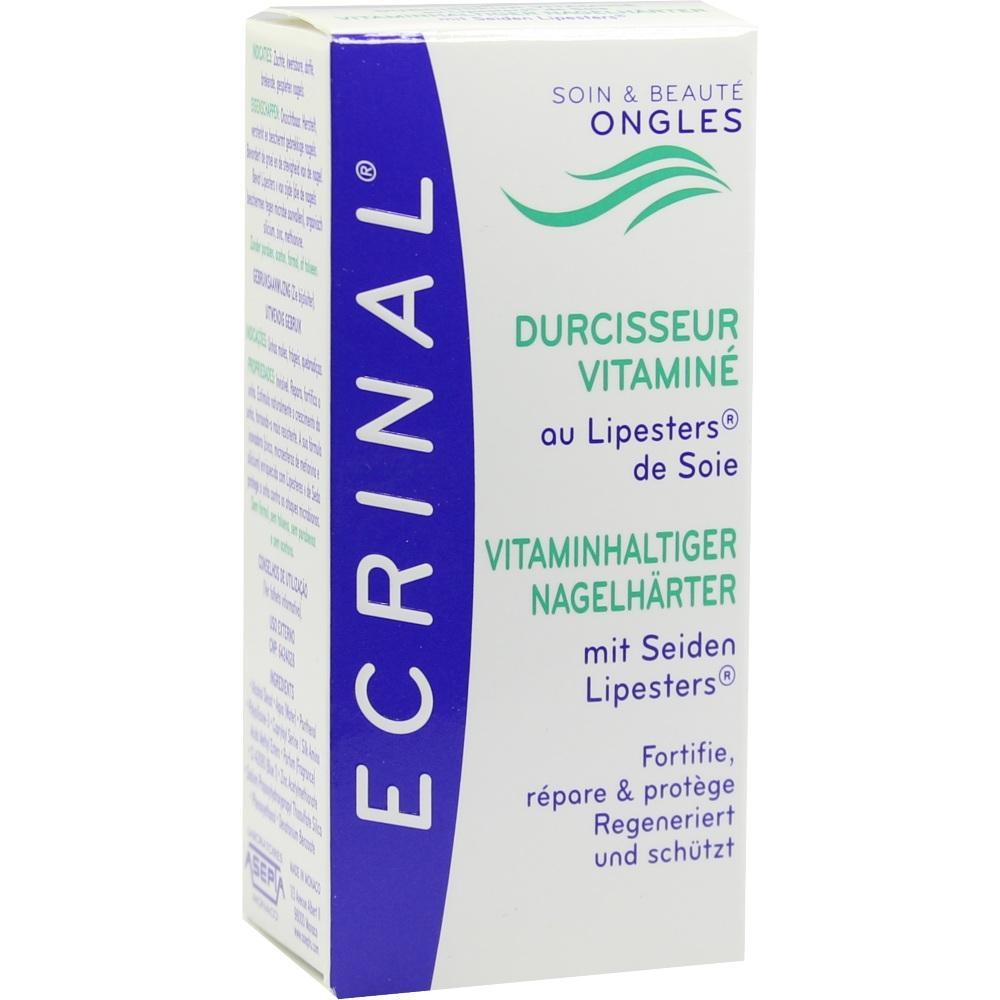 Die Packung zeigt einen Nagelhärter mit Vitaminen von Ecrinal.