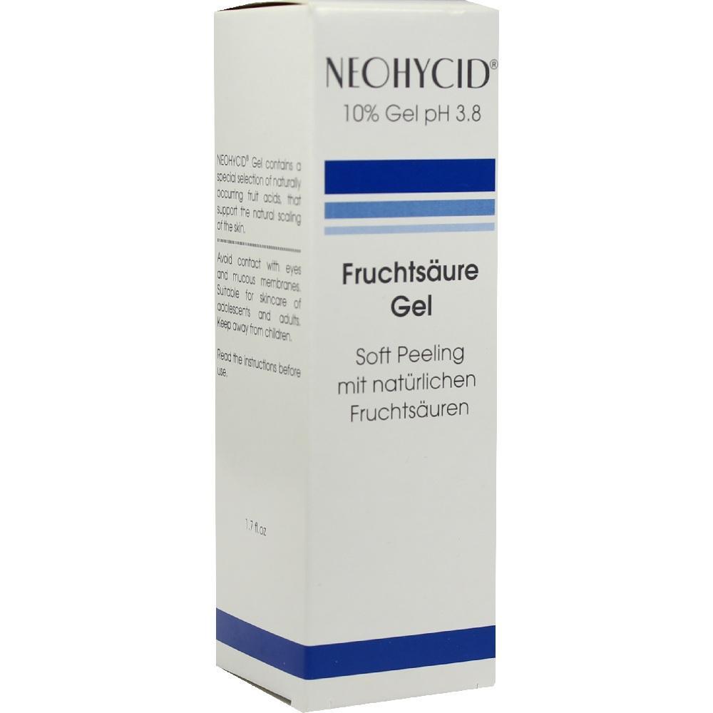 Eine Verpackung für ein Gel mit Fruchtsäure zur Hautpflege.