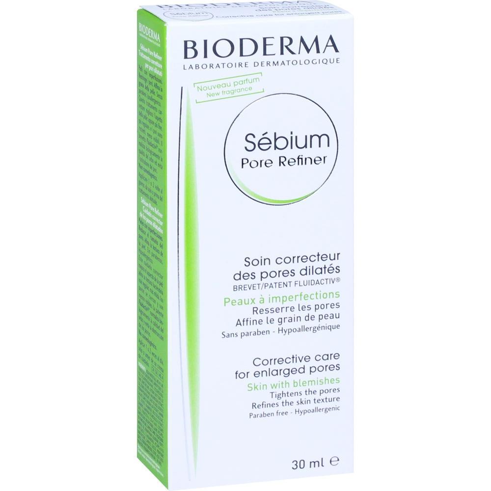 Eine weiße Schachtel mit grüner Schrift für ein Hautpflegeprodukt von Bioderma.