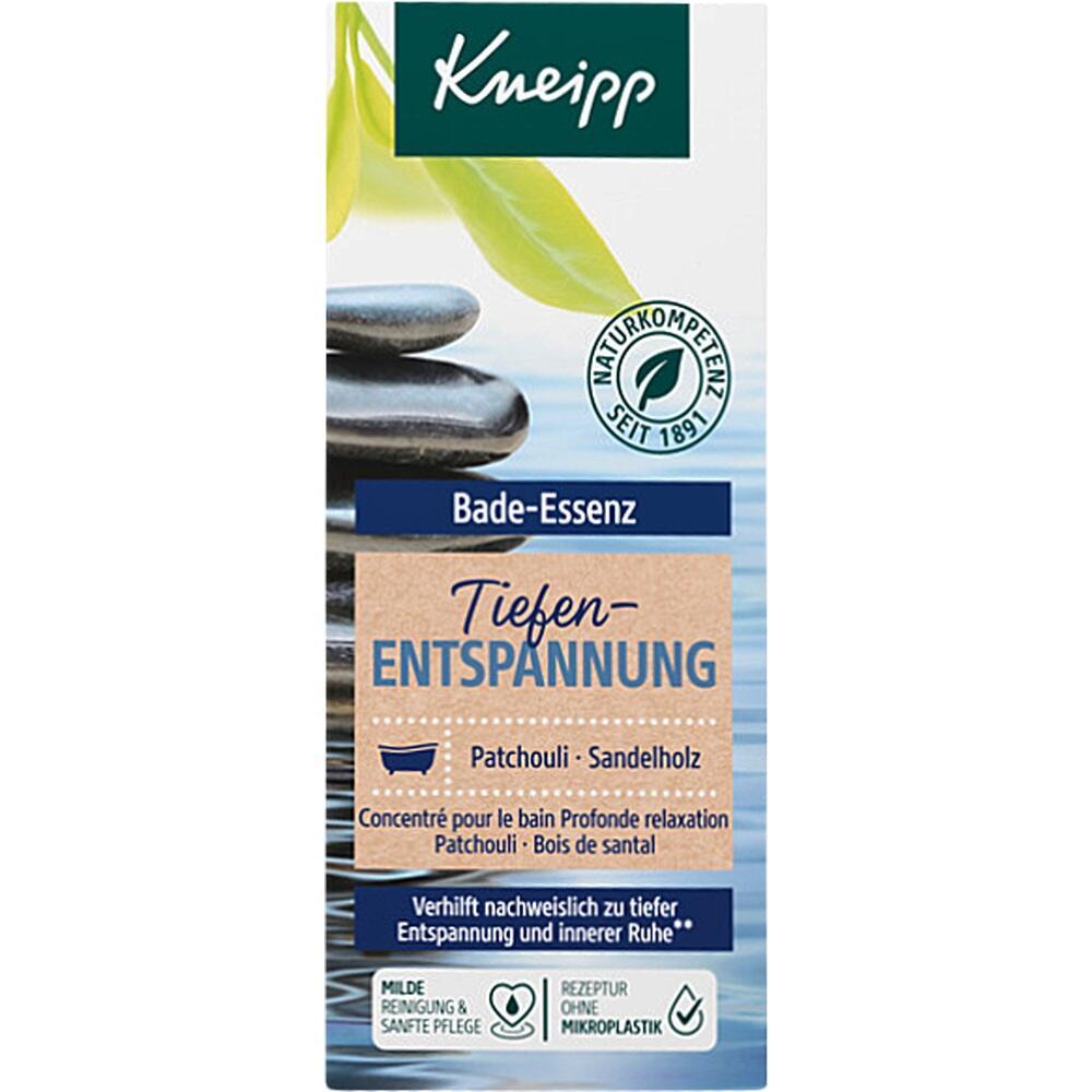 Eine Bade-Essenz von Kneipp mit Patchouli und Sandelholz für Entspannung.