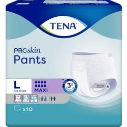 Eine Packung TENA ProSkin Pants in Größe L für Erwachsene.